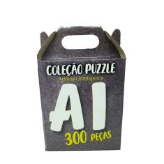 Quebra-Cabeça Pássaro Colorido 300 Peças Coleção AI 40x29cm