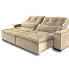 Sofá Reclinável 2 Lugares Búzios Espresso Móveis Bege