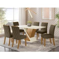 Mesa de Jantar Solus c/ 6 Cadeiras Vita - Henn