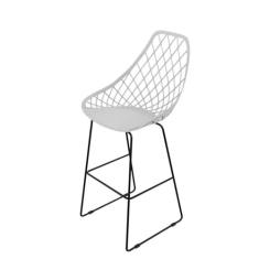 Banqueta Alta 106cm com Encosto Kayla - Empório Tiffany