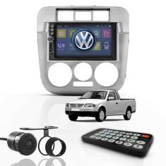 Kit Central Multimídia Mp5 7" 2 Din Bt Espelha Vw Saveiro G4 - First O