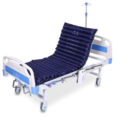 Cama Hospitalar Manual Luxo Aço Resistente 120kg + Colchão - DanSong +