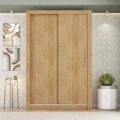 Guarda Roupa Solteiro Grande 2 Portas Marrom Glass Caemmun