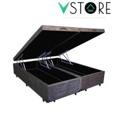 Cama Box Baú King Bravus 193x203x38cm Várias Cores - Vstore - V-STORE,
