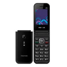 Celular Simples Para Idosos Positivo P51 Rede 4g, Dual chip, Flip 