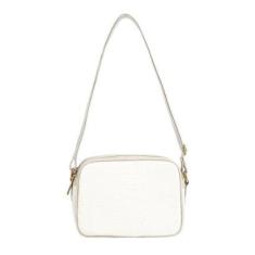 Bolsa quadrada  de couro croco Diana Feminina-Feminino
