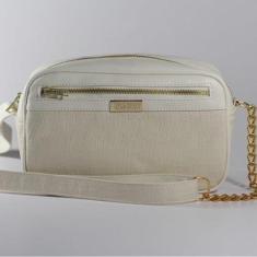 Bolsa Mariana Retangular Shoulder Alça Corrente Lavanda-Feminino