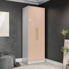 Guarda-Roupa 2 Portas 2 Cabideiros Kappesberg Adapt Branco/Macadâmia 8