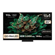 Smart TV 65” TCL 65C7K 4K QD-Mini Led 144Hz com Sistema Operacional Google TV Bivolt