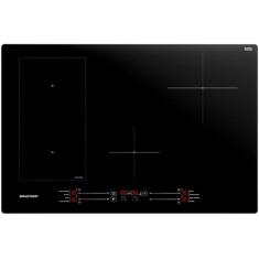 Cooktop 4 Bocas Indução Brastemp Vitrocerâmico Touch com Timer Preto A