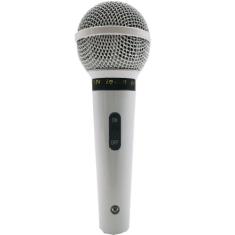 Microfone Profissional Com Fio Cardióide Leson Sm58 P4 Branco