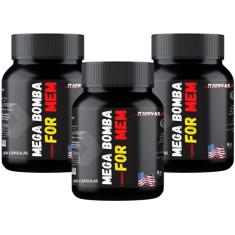 3x Massa Muscular Força Resistência For Homens 60 Cápsulas