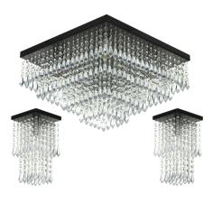 Kit 1 Lustre Cristal Acr. Dream + 2 Lustres Spark Preto