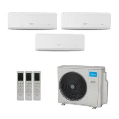 Ar-Condicionado Multi Split Inverter Midea 42.000 (1x Evap HW 9.000 + 1x Evap HW 12.000 + 1x Evap HW 24.000) Quente/Frio 220V