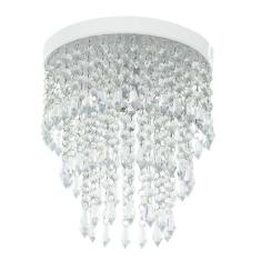 Lustre De Cristal Acrilico Manucrillic Branco Maravilhoso - MARRYLUZ