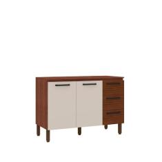 Balcão Gabinete de Pia 120 cm Com Tampo Ametista Kits Paraná - Kit's P