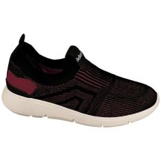Tenis Feminino Bebece Tecido Slip On Confort T1334-454-Feminino