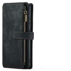 Carteira de couro para Samsung Galaxy A53 A51 A33 A52 A72 A32 A22 A12 A30S S20 S21 S22 ultra S10 Plus nota 20 Capa de telefone, preta, para A52 A52S