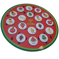 Brinquedo Pedagógico Educativo Em Madeira Jogo Da Memória De Encaixe Infantil (Jogo Memória Melancia)