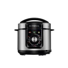 Panela de Pressão Elétrica Mondial 5L Pratic Cook 900W Preto/Inox 220V - PE-48-5L-I