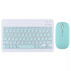 Teclado E Mouse Bluetooth Recarregável Para Tablet Galaxy S8 - FAM