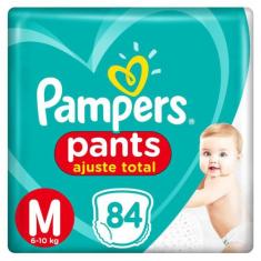 Fralda Pampers Pants Ajuste Total Top Tamanho M 84 Unidades