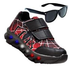 Tenis De Led Led Masculino Aranha Meninos Estilo Barato Original + Ocu