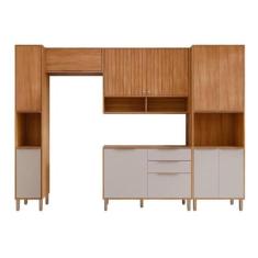 Armário Cozinha Compacta 100Mdf 5Pçs 2Aéreos 1Torre 1Paneleiro E 1Balc