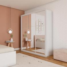 Guarda-Roupa Casal Manu Gold 3 PT 4 GV Branco - Mobly