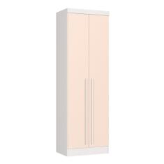 Guarda-roupa Modulado 2 Portas Infinity Branco Line/ Blush