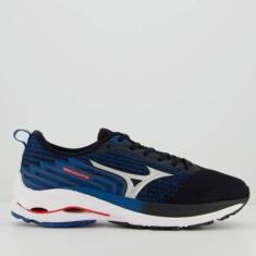 Tênis Mizuno Wave Vitality 5 Preto e Marinho-Masculino