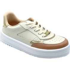 Tênis Moleca Flatform Casual Feminino-Feminino