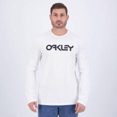 Camiseta Manga Longa Oakley Mark II Branca-Masculino