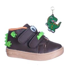 Tenis Infantil Dinossauro Rex Com Chaveiro que Brilha No Escuro para Meninos-Masculino