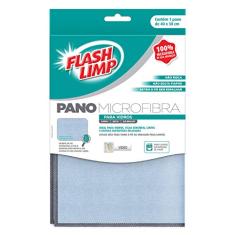 Flash Limp Pano Microfibra Para Limpeza De Vidros Flp6698