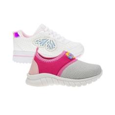 Tenis Feminino Infantil Menina - KIT 2 PARES Tam 24 ao 34-Feminino
