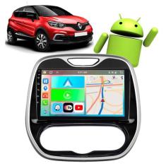 Kit Multimidia CarPlay Android 9 2GB 32GB Captur 2017-2022 + Câmera - 