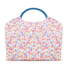 QTKJ Sacola de flores, bolsas femininas, bolsa de ombro, bolsa de trabalho de grande capacidade, lancheira de lona reutilizável, bolsa de professor, Colorido., One Size