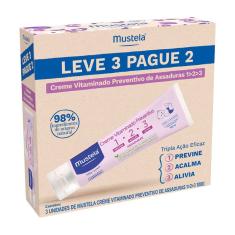 Kit Mustela Creme Vitaminado Preventivo de Assaduras 1 2 3 Leve 3 Pague 2