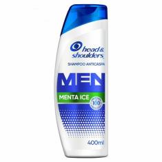Shampoo Head & Shoulders Men Menthol Sport Cuidados com a Raiz 400ml, 