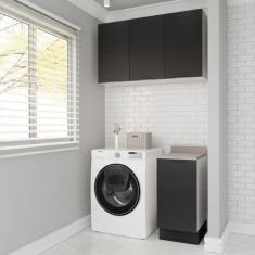 Lavanderia Modulada 2 Peças 1 Armário Aéreo 3 Portas 1 Balcão Ipanema 