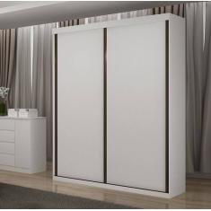 Guarda Roupa Solteiro 2 Portas 3 Gavetas - Búzios-Neve - Star Móveis