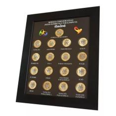 Make Laser Quadro Porta Moedas Olimpíadas - Imã e Vidro