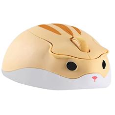 Mouse sem fio bonito desenho animado animal hamster mouse silencioso portátil 1200DPI USB mouse sem fio para PC, Mac, laptop, computador, presente para crianças, mulheres e adultos