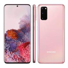 REEMBALADO: Samsung Galaxy S20 Rosa 128GB 8GB RAM Tela Infinita de 6.2