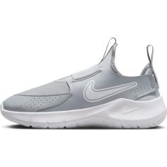 Nike Tênis masculino com cadarço Flex Runner 3 GS, Cinza lobo/branco, 35 EU