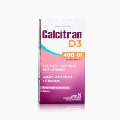 Calcitran D3 400UI 30 Comprimidos - Cálcio Citrato Malato com Vitamina D