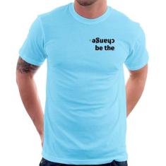 Camiseta Be the change - Foca na Moda, Azul bebê, GG