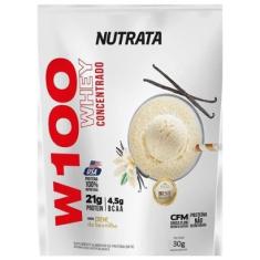 W100 Whey Concentrado - 1 Sachê 30g Baunilha - Nutrata-Unissex