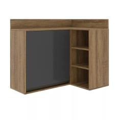 Armário Aéreo 1 Porta Confort Batrol Móveis Cinamomo/Grafite